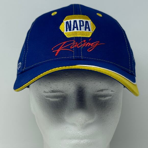 NAPA Auto Racing Hat Baseball Cap NASCAR NHRA Motorsports Capps Strapback Blue - Picture 2 of 10